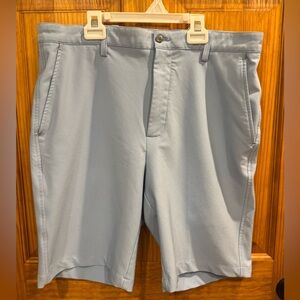 FootJoy Men's 36 Shorts Light Blue Baby Blue Polyester/Spandex Golf Performance